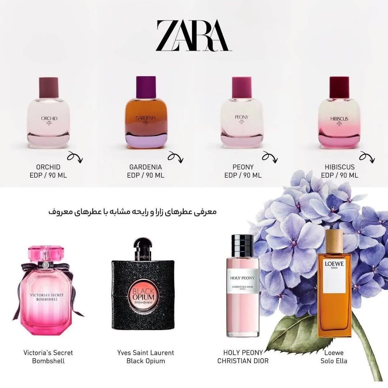 با رایحه‌ای میلیون دلاری: بهترین رازهای زارا - عطرهای مشابه لوکس